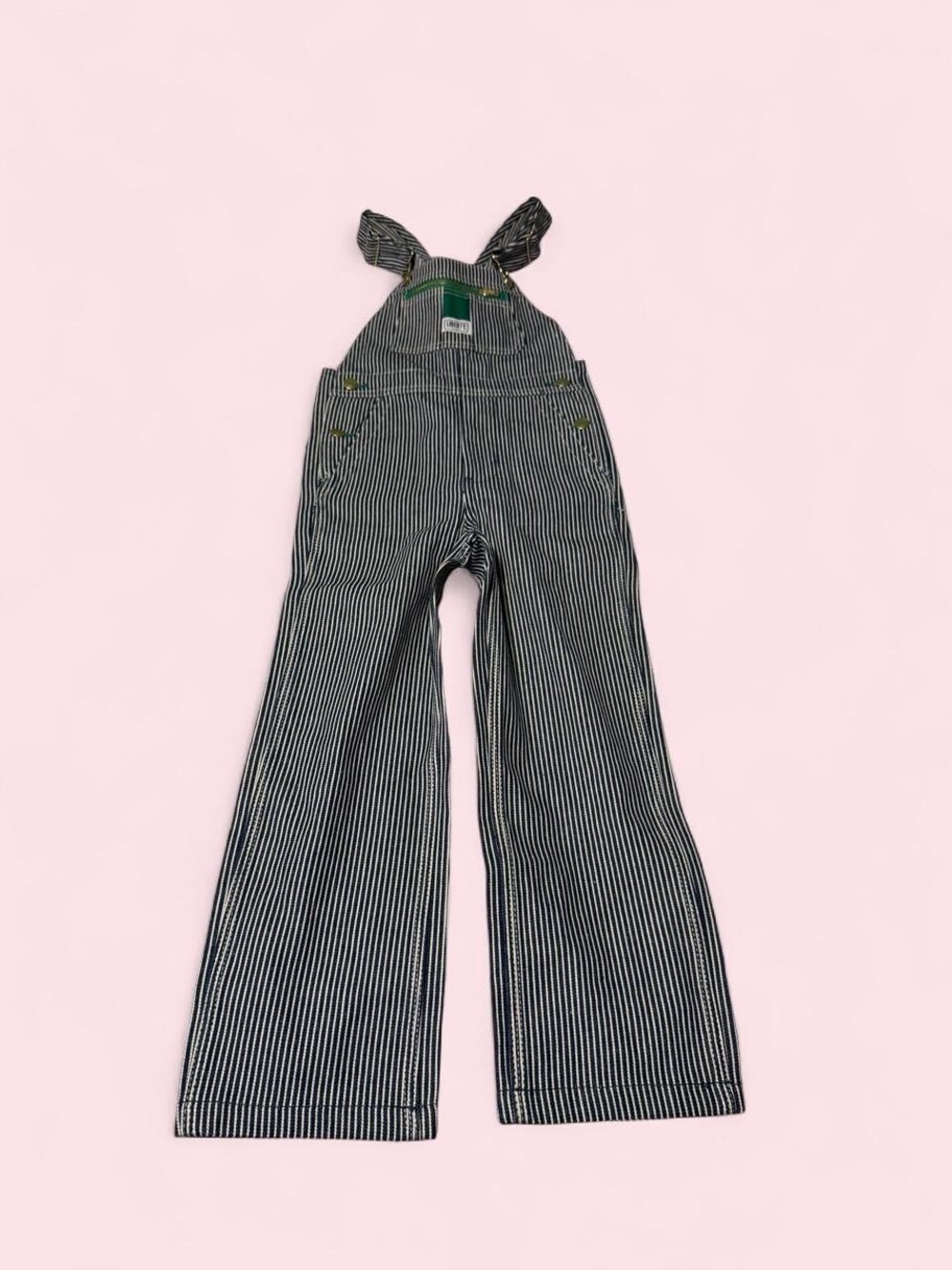 liberty Black & White Pinstripe Overalls